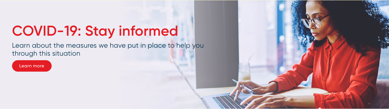 covid19 screen grab message