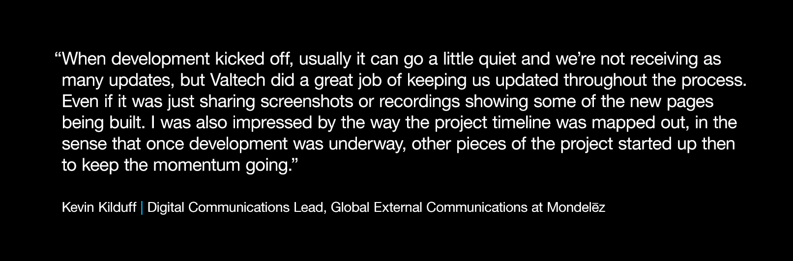 Quote on black background