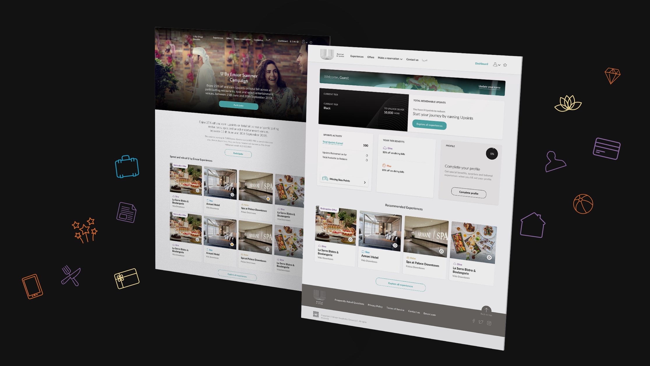 Graphic of U by Emaar offerings