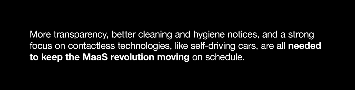 Quote image about MaaS industry needs