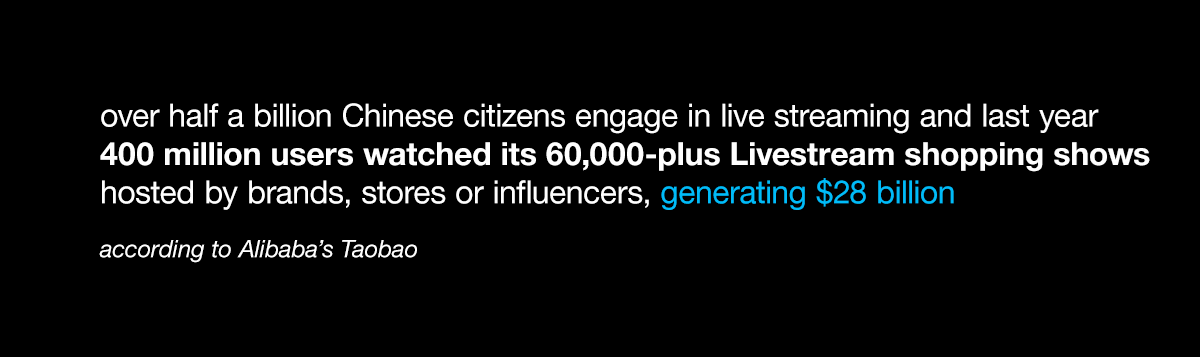 quote image about livestream shopping