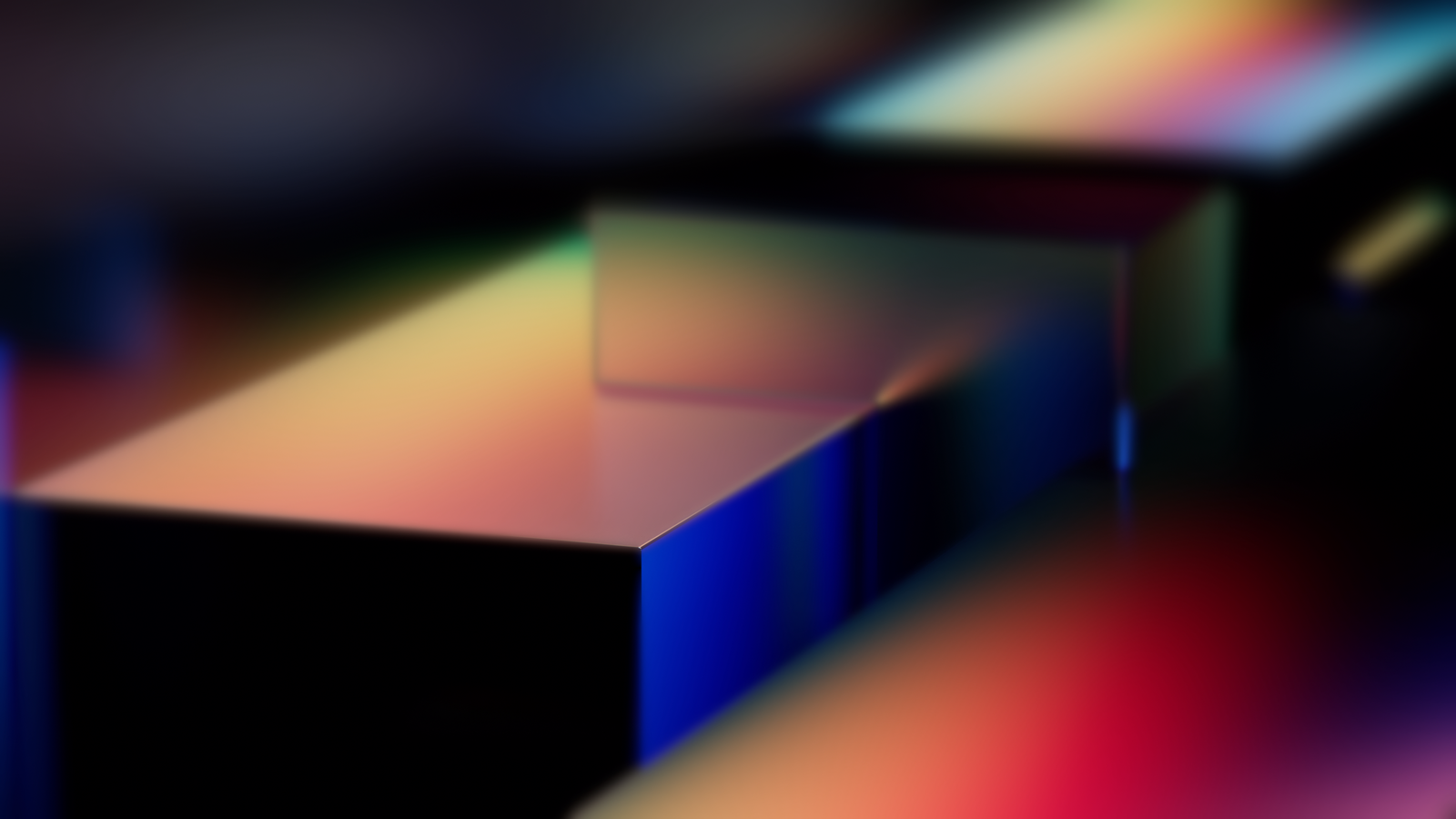 Abstract rendering of colorful geometric shapes with smooth gradient lighting, possibly representing Microsoft Fabric or a technology platform like Azure.