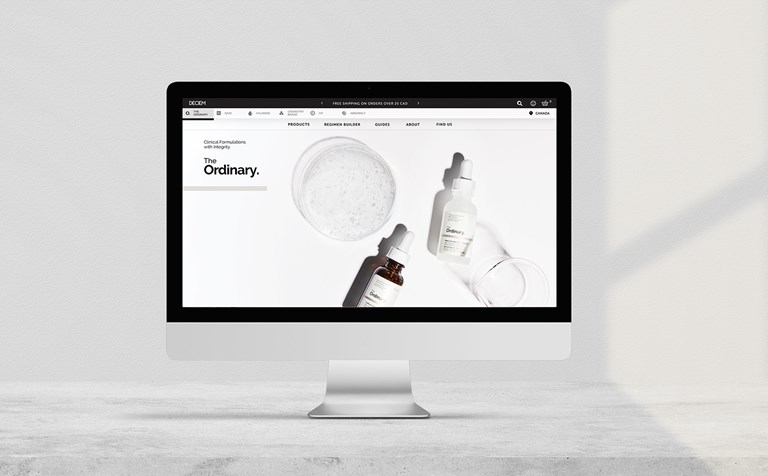 Deciem The Ordinary Homepage