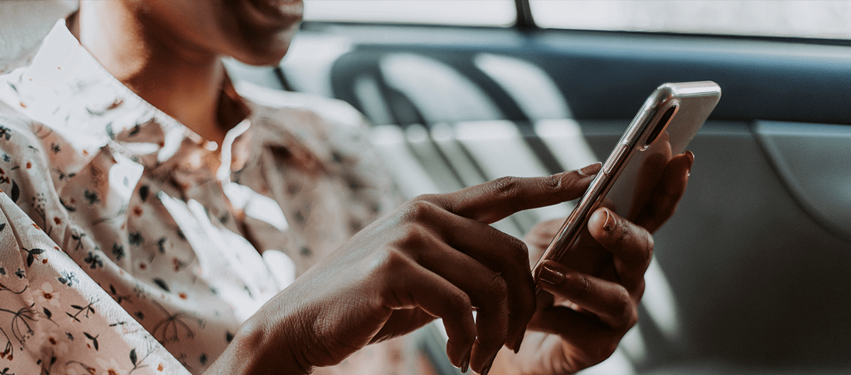 Woman on her smartphone