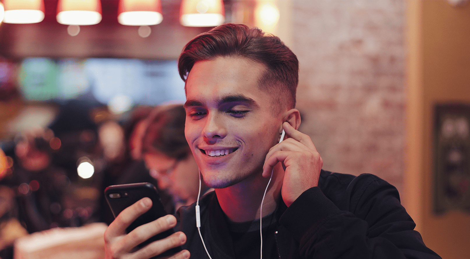 Man listening to cell phone
