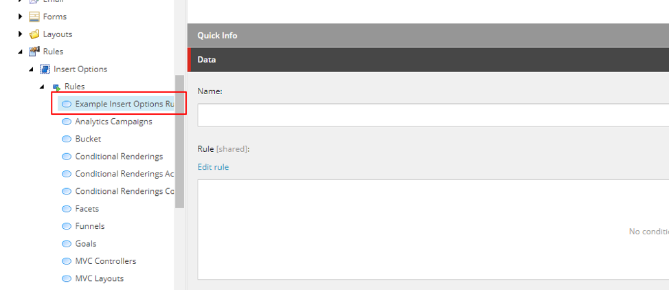 option rule for demo